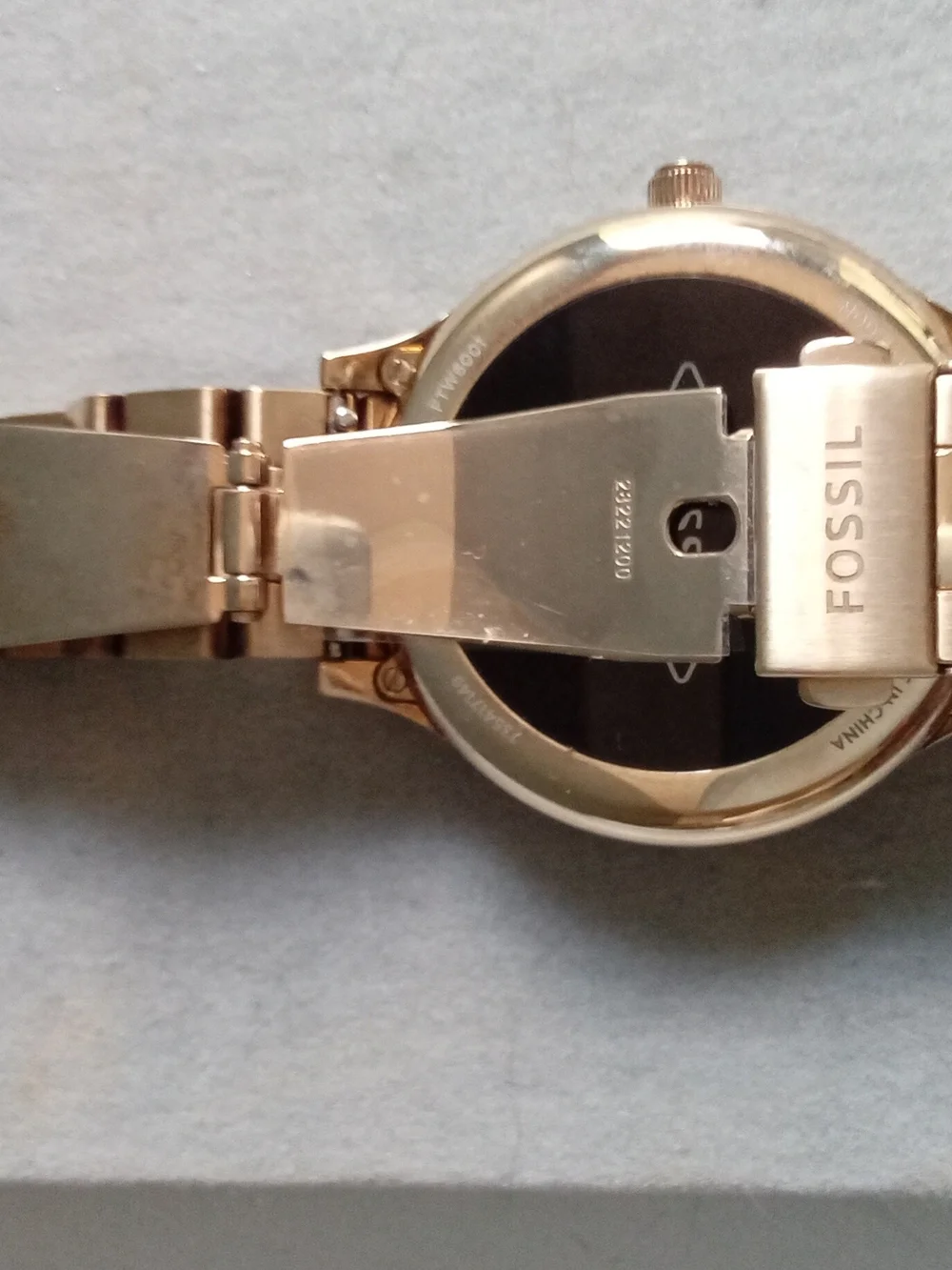 Fossil Gen 4 Venture HR Smartwatch Rose Gold Pave Crystal FTW6001 Womens
